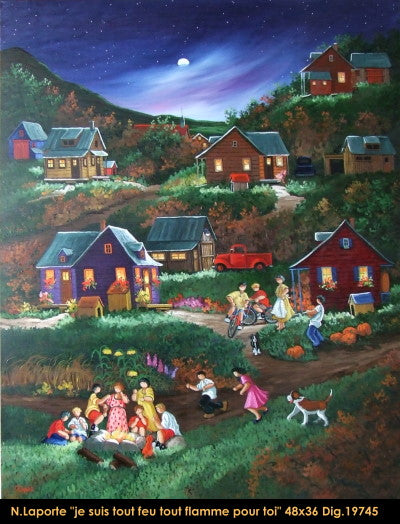 19745 - Je suis tout feu tout flame pour toi... - 48x36