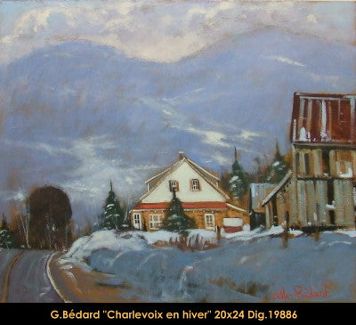 19886 - Gilles Bedard - Charlevoix en hiver - 20x24