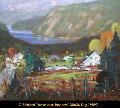 19897 - Gilles Bedard - Anse aux roches - 30x36