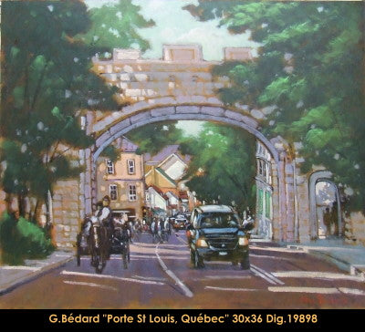 19898 - Gilles Bedard - Porte St Louis - 30x36