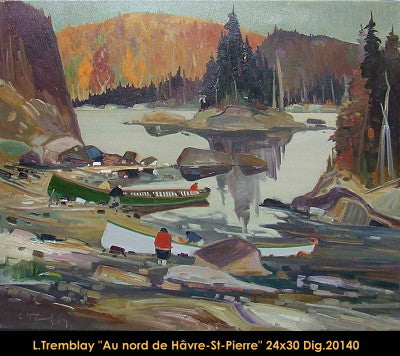 20140 - Louis Tremblay - Au nord de Havre St-Pierre - 24x30