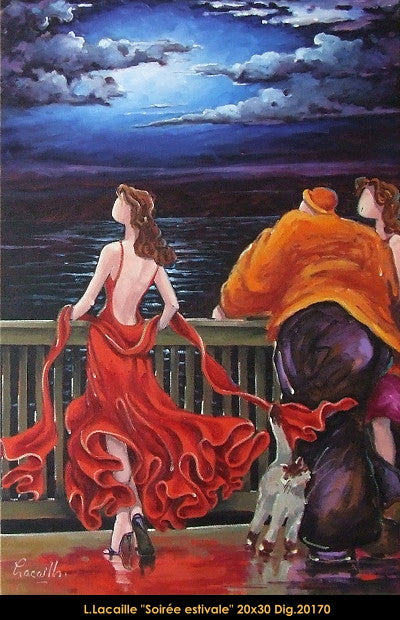 20170 - LACAILLE Lise - Soirée estivale - 30x20