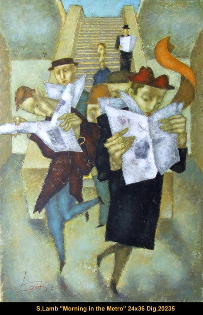 20235 - Steven Lamb - Morning in the Metro - 36x24
