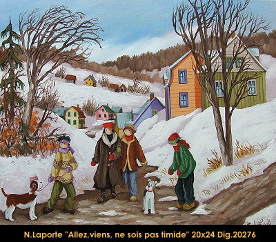 20276 - Nicole Laporte - Allez, viens, ne sois pas timide - 20x24