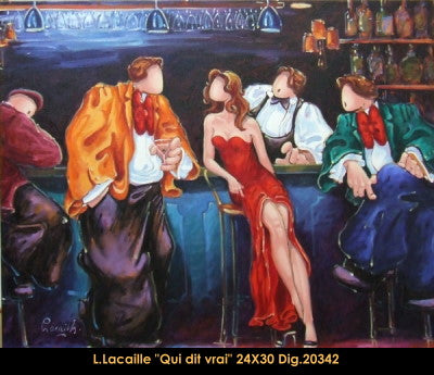 20342 - LACAILLE Lise -Qui dit vrai? - 24x30