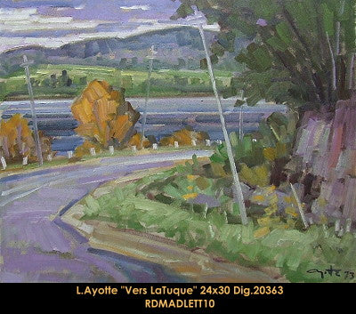 20363 - Vers La Tuque - LÉO AYOTTE 24x30