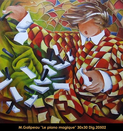 20502 - Marc Galipeau - Le piano magique - 30x30