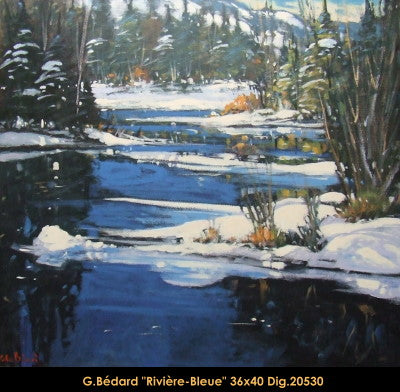 20530 - Gilles Bedard - Rivière Bleue - 36x40