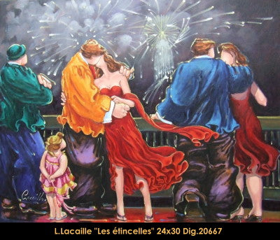 20667 - LACAILLE Lise - Les étincelles - 24 x 30