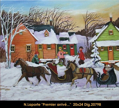 20798 - Première arrivé - 20x24