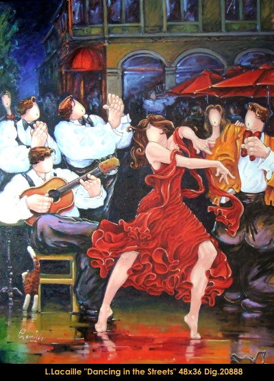 20888 - Dancing in the Streets - Lise Lacaill - 48 x 36 ***Le St-L***