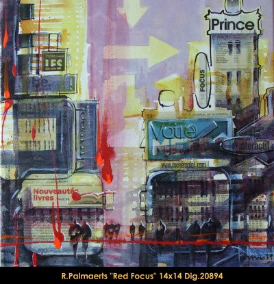 20894 - Roland Palmaerts - Red Focus - 14x14