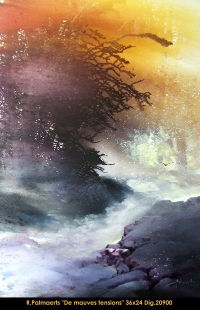 20900 - Roland Palmaerts - De mauves tensions - 36x24