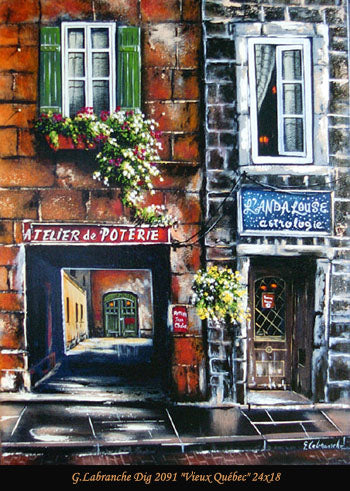 2091 - Gilles Labranche - Vieux Québec - 24x18