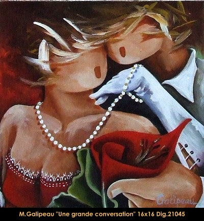 21045 - Marc Galipeau - Une grande conversation - 16x16