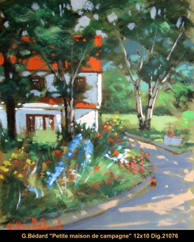 21076 - Gilles Bedard - Petite maison de campagne - 10x12