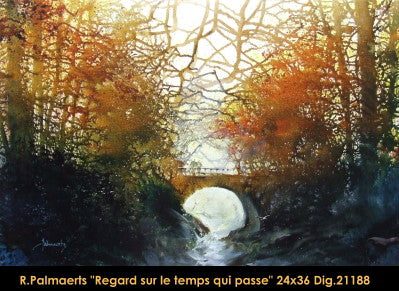21188 - Roland Palmaerts - Regard sur le temps qui passe - 36x24