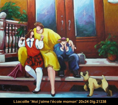 21238 - J'aime l'école moi maman - 20 x 24
