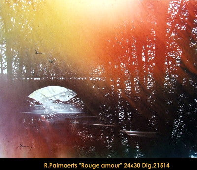 21514 - Roland Palmaerts - Rouge amour - 24x30