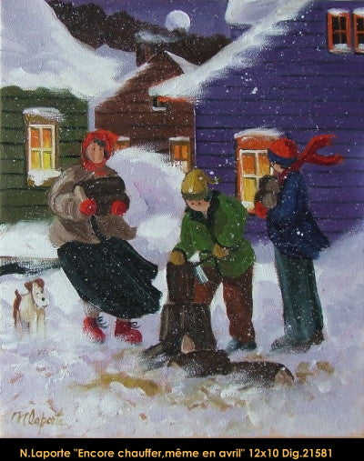 21581 - Nicole Laporte - Encore chauffer même en avril - 12x10