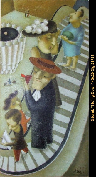 21721 - Steven Lamb - Sliding Down - 40x20