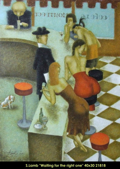 21818 - Steven Lamb - Waiting for the right one - 40x30