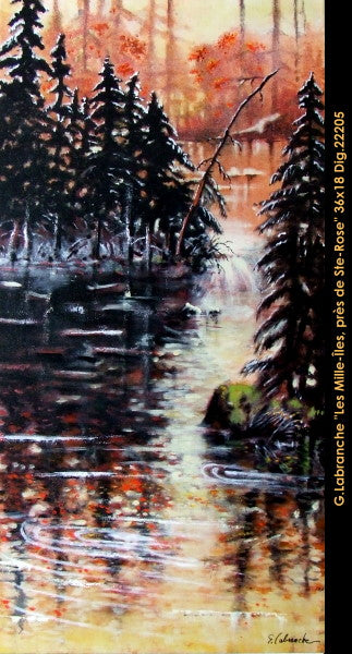 22205 - Les 1000 Iles près de Ste-Rose - GILLES LABRANCHE - 36x18