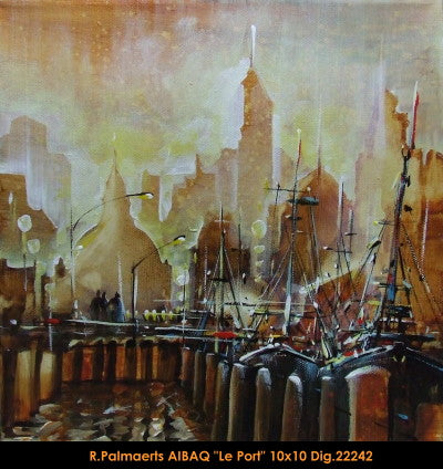 22242 - Roland Palmaerts - Le port - 10x10