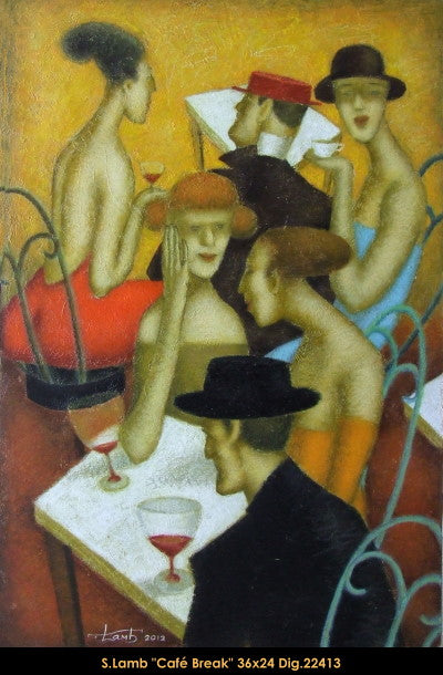 22413 - Steven Lamb - Café Break - 36x24