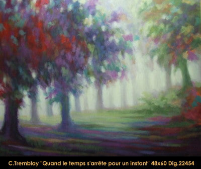 22454 - Claude Tremblay - Quand le temps s'arrête pour un instant - 48x60