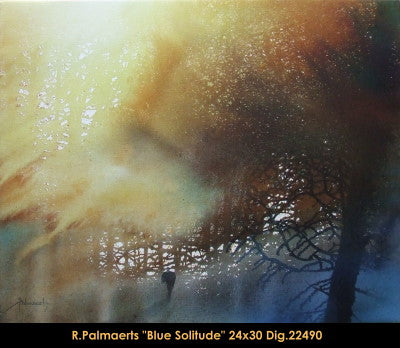 22490 - Roland Palmaerts - Bleu solitude - 24x30