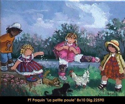 22590 - Pauline Paquin - La petite poule - 8x10