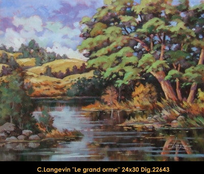 22643 - Claude Langevin - Le grand orme - 24x30