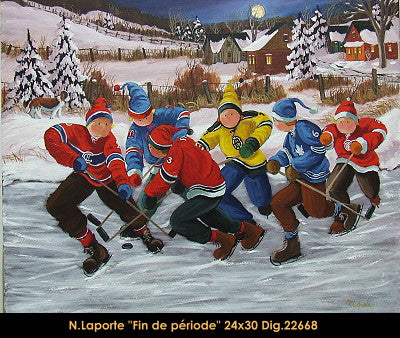 22668 - Nicole Laporte - Fin de période - 24x30
