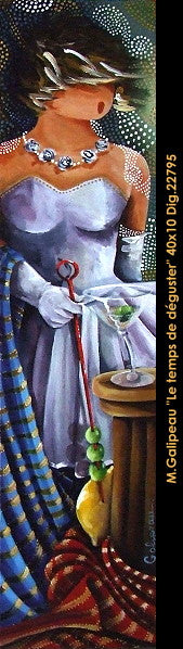 22795 - Marc Galipeau - Le temps de déguster - 40x10