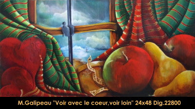 22800 - Marc Galipeau - Voir avec le cœur, voir loin - 24x48  *** St-L ***