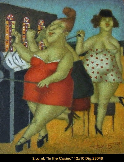 23048 - Steven Lamb - In the Casino - 12x10