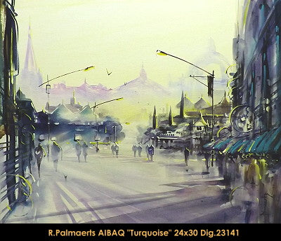 23141 - Roland Palmaerts - Turquoise - 24x30