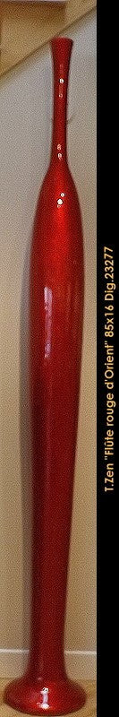 23277 - Flute rouge d'orient - TOMMY ZEN - 85x16 (Nous contacter pour l'expédition/Contact us for shipping)