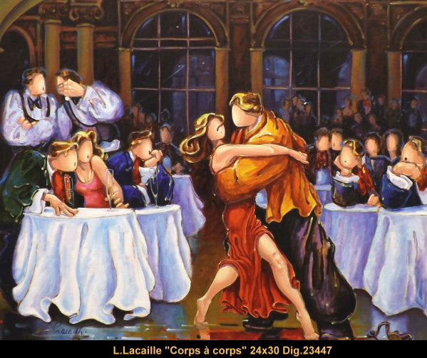 23447 - Corps à corps - 24x30