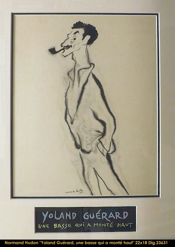23631 - SÉRIE CÉLÉBRITÉS - NORMAND HUDON (YOLAND GUÉRARD) -DESSIN -