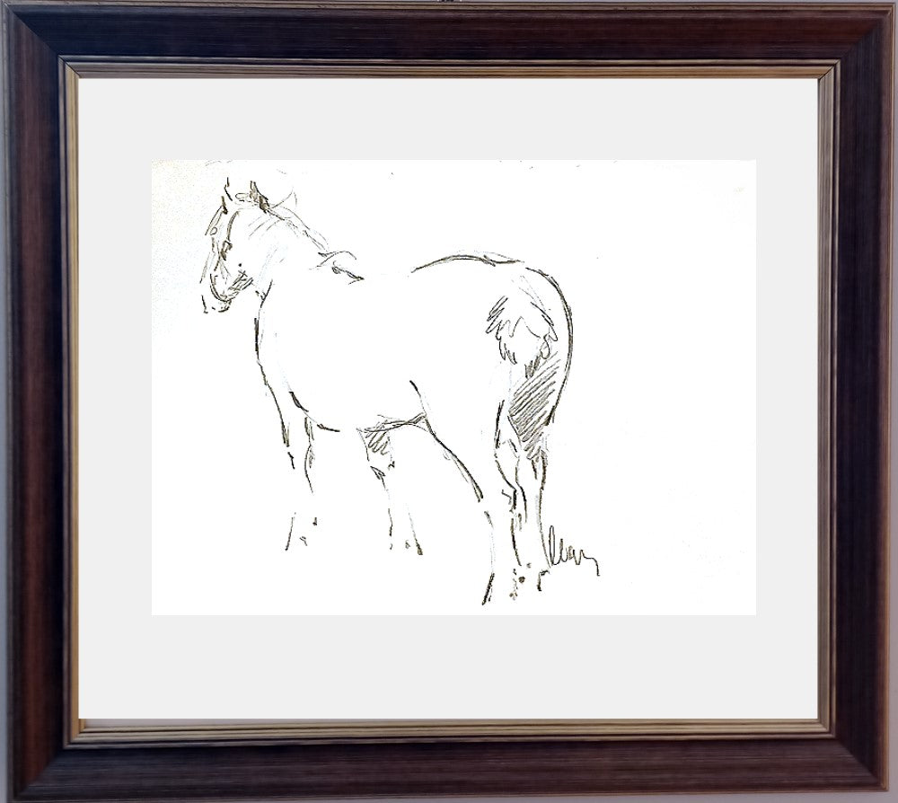 23779 - Paul 'tex' Lecor - sans titre - 14x10 Dessin encadré