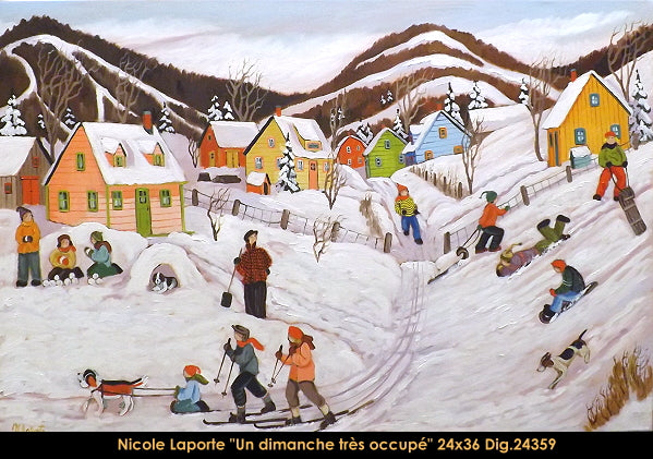 24359 - Un dimanche très occupé - 24x36