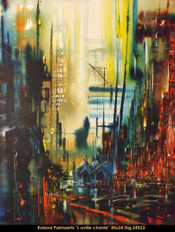 24523 - Roland Palmaerts - La ville chante - 30x24