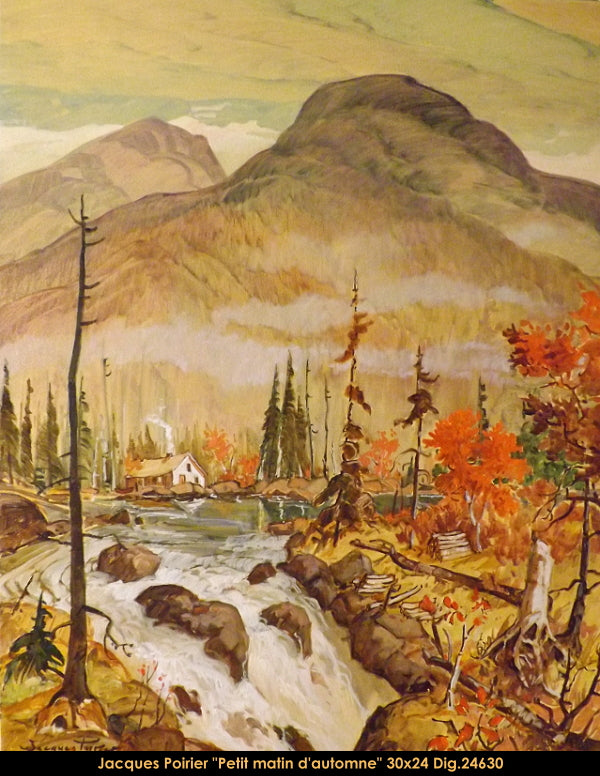 24630 - Jacques Poirier - Petit matin d'automne - 24x30