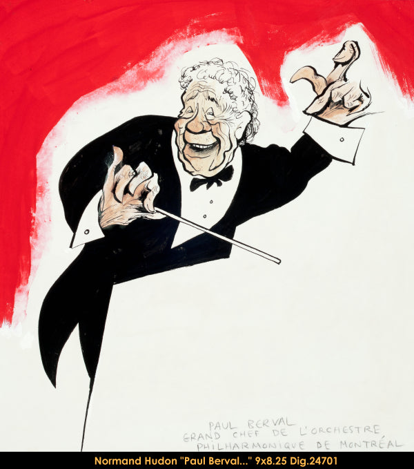 24701 - SÉRIE CÉLÉBRITÉS - NORMAND HUDON (PAUL BERVAL) -DESSIN -