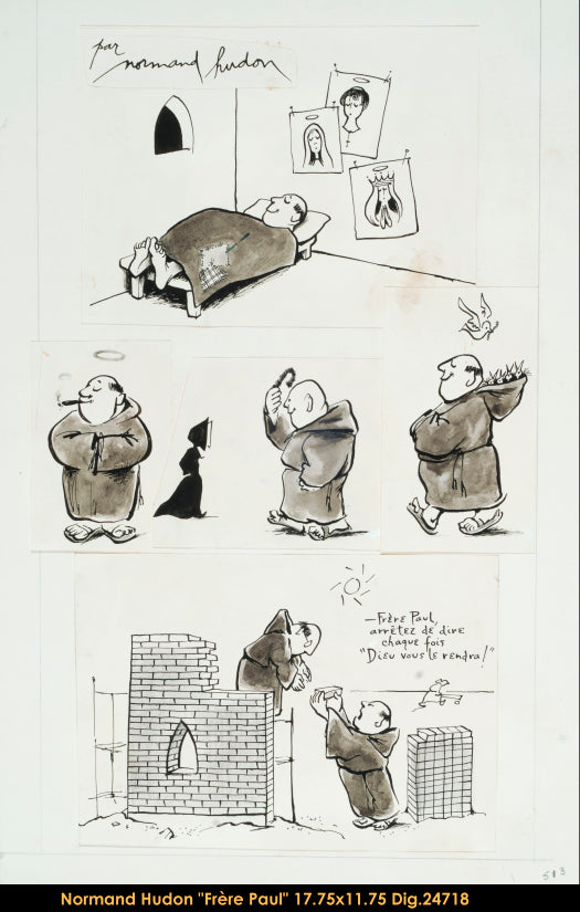 24718 - SÉRIE PERSONNAGES VARIÉS - NORMAND HUDON (FRERE PAUL) -DESSIN -
