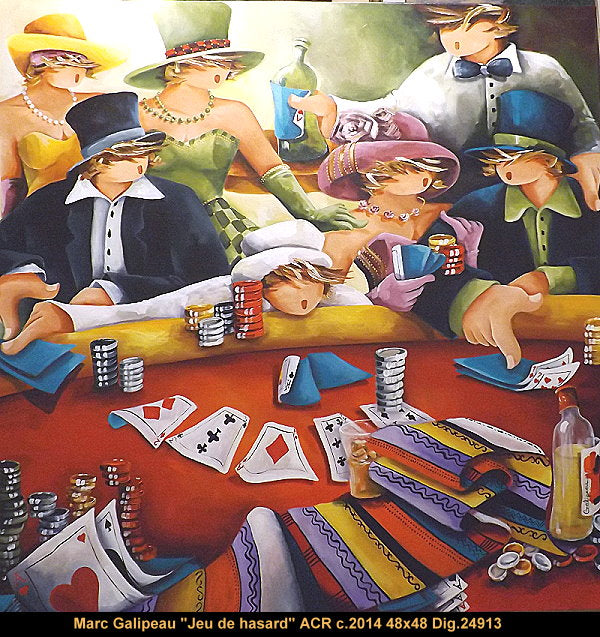 24913 - Marc Galipeau - Jeux de Hasard - 48x48