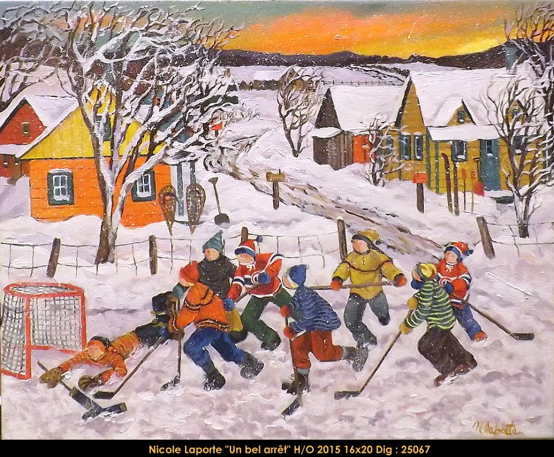 25067 - Un bel arrêt - 16x20