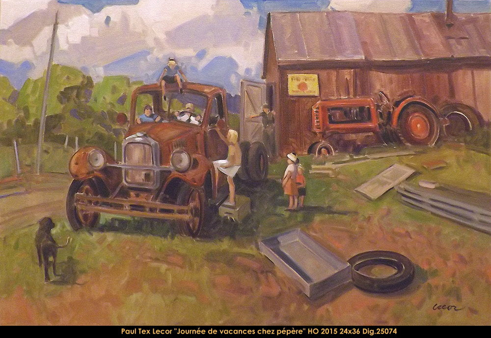 25074 - Paul TEX Lecor - Journée de vacances chez pépère (personage) 24x36